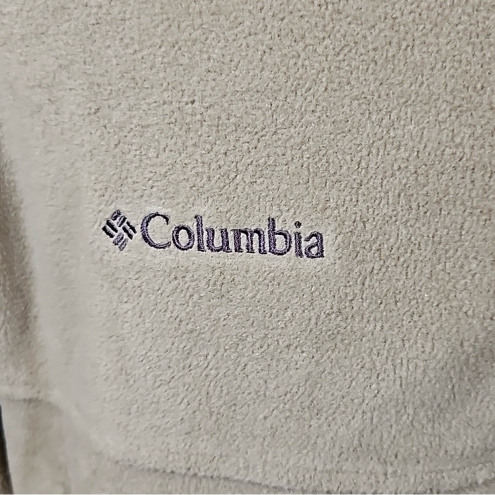 COLUMBIA JACKET SPORTSWEAR COMPANY M TAN BROWN FLEECE - Picture 3 of 10